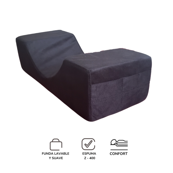 Almohada cervical para descanso y  colocación de pestañas