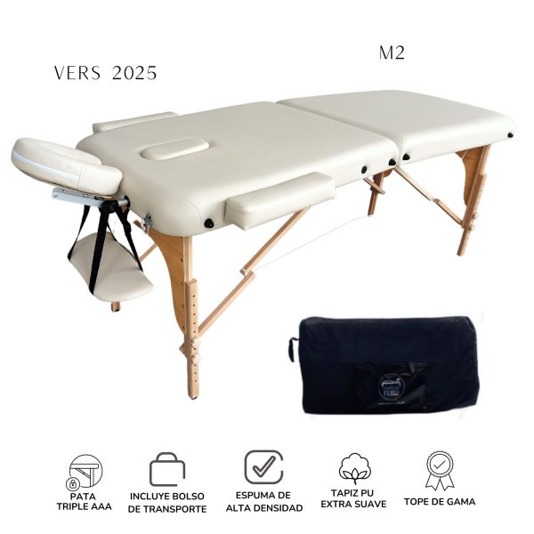 Camilla plegable de madera M2 PREMIUM