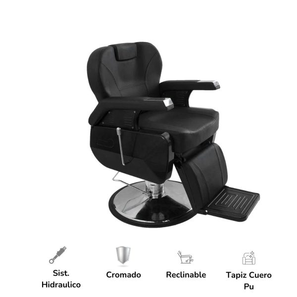 Sillón de barbería modelo americano