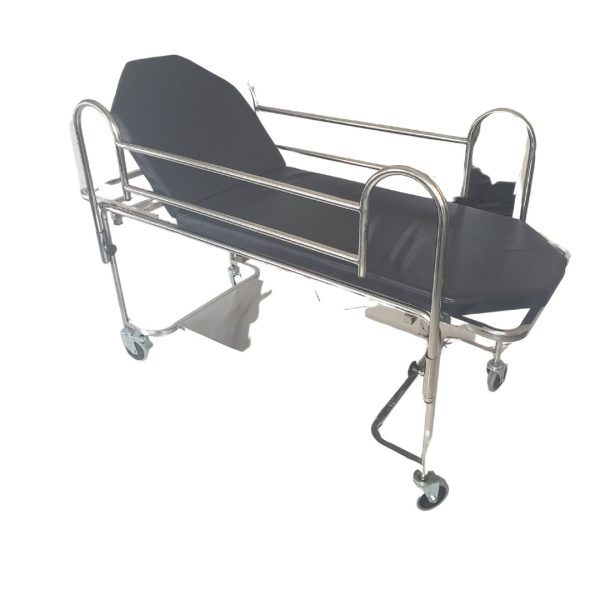 Camilla para transporte de pacientes  de acero con baranda removible ITO 653