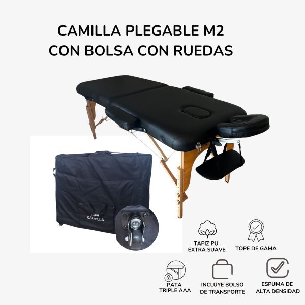 Camilla plegable M2 + Bolsa de ruedas PRO